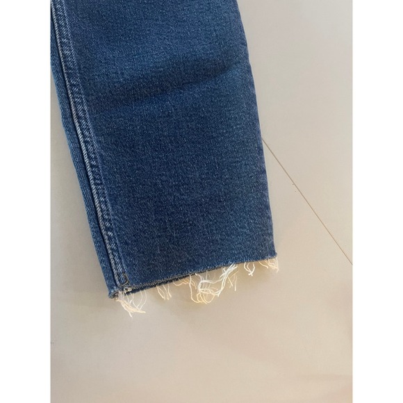 RE/DONE 90s High Rise Ankle Crop Vintage Indigo Destroy Jeans Size 28‎ New - Picture 8 of 10